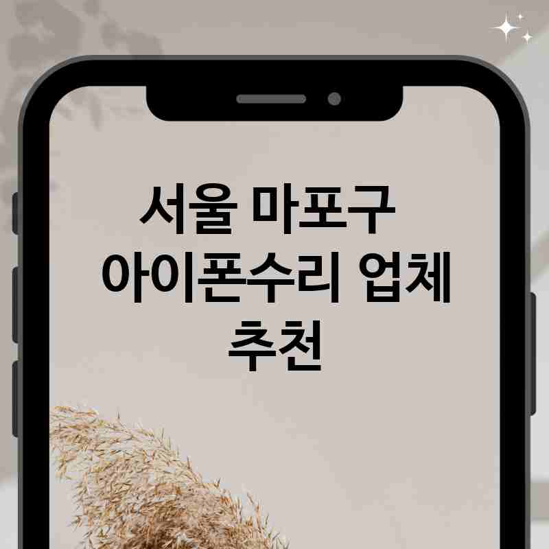 서울 마포구 근처 아이폰수리 전문점 추천 TOP 4 디스플레이 카메라 배터리 유리 침수폰 수리 교체 예상 비용