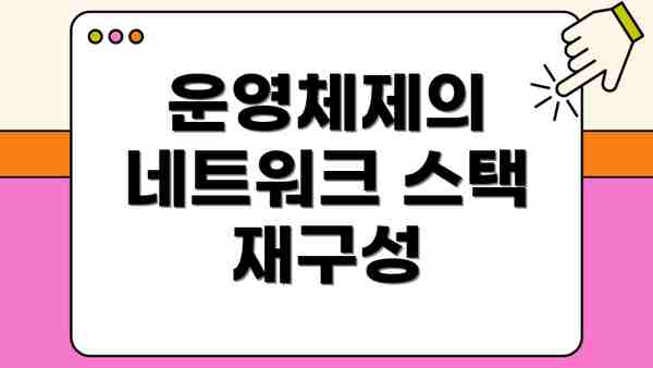 운영체제의 네트워크 스택 재구성