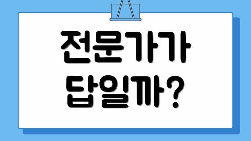 전문가가 답일까?
