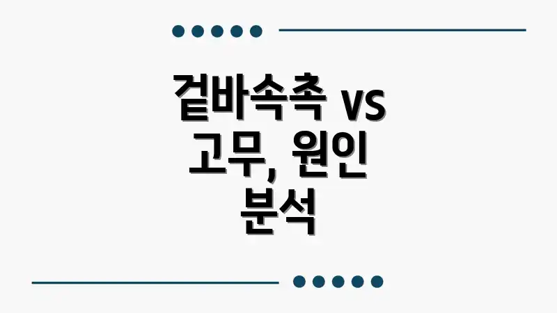 겉바속촉 vs 고무, 원인 분석