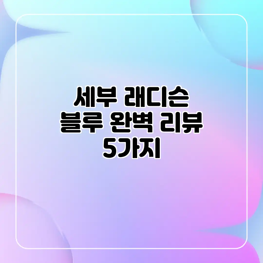 세부 래디슨 블루 완벽 리뷰 5가지 세부 래디슨 블루 완벽 리뷰 5가지