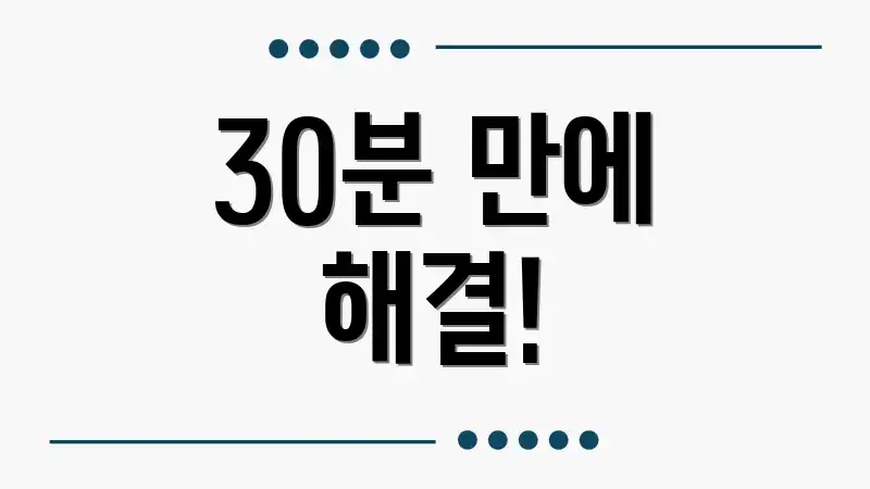 30분 만에 해결!