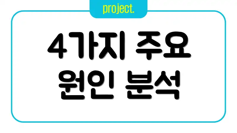 4가지 주요 원인 분석