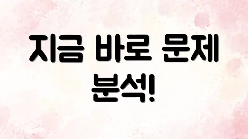 지금 바로 문제 분석!